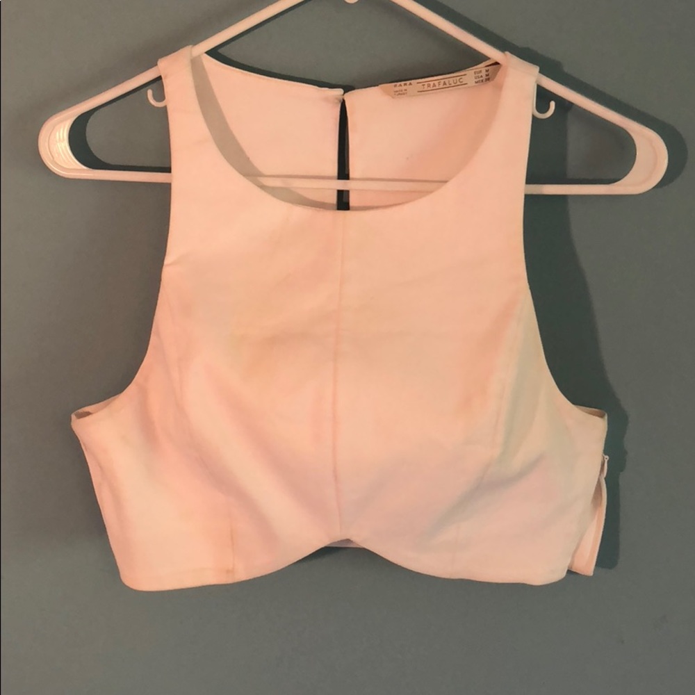 White Zara Crop Top - Picture 1 of 4